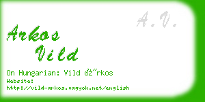 arkos vild business card